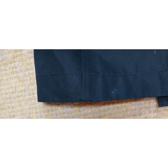 LL. BEAN womens xl navy blue double breasted long trench coat capsule - Picture 3 of 7